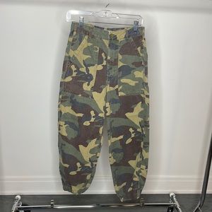 Topshop Womens Camo Cargo Jogger
